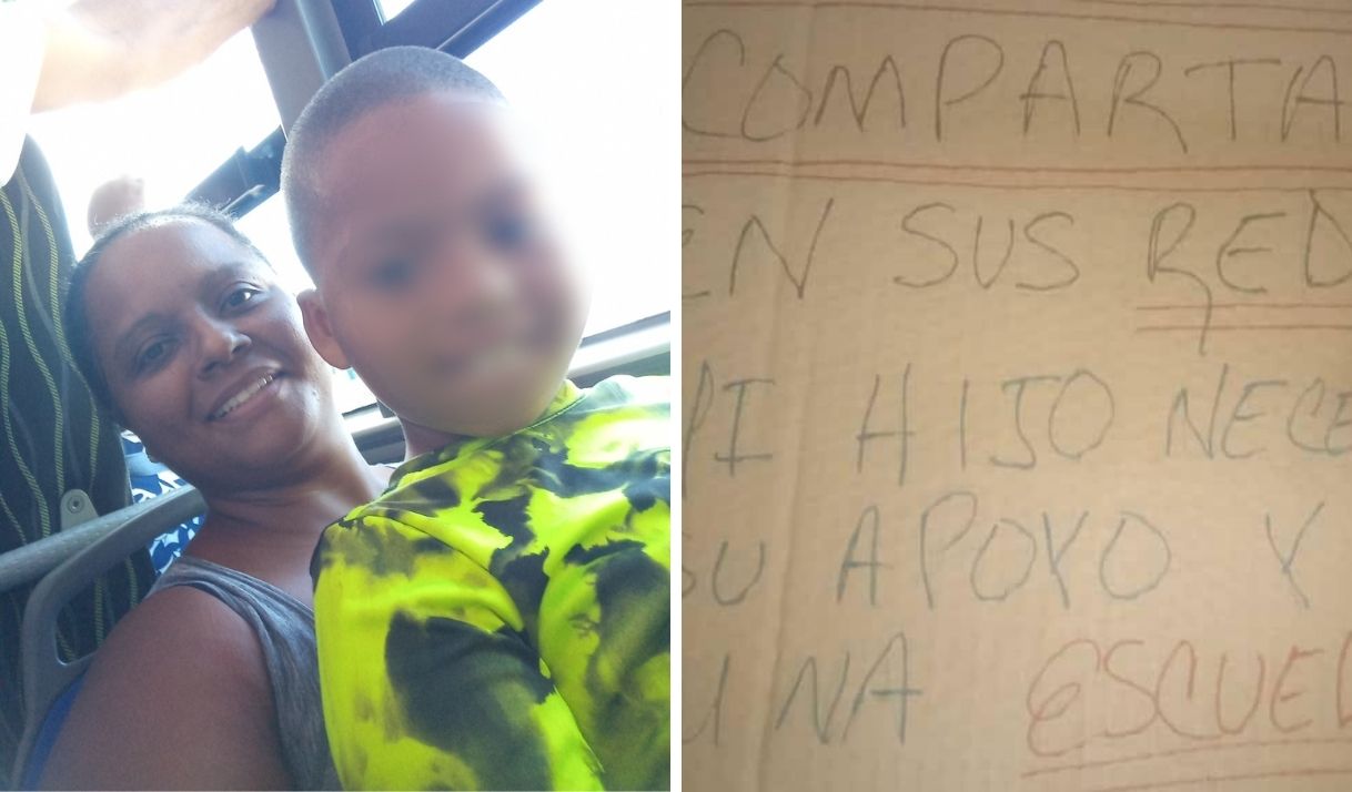 Madre cubana protesta en las calles por acceso a educación de su hijo autista